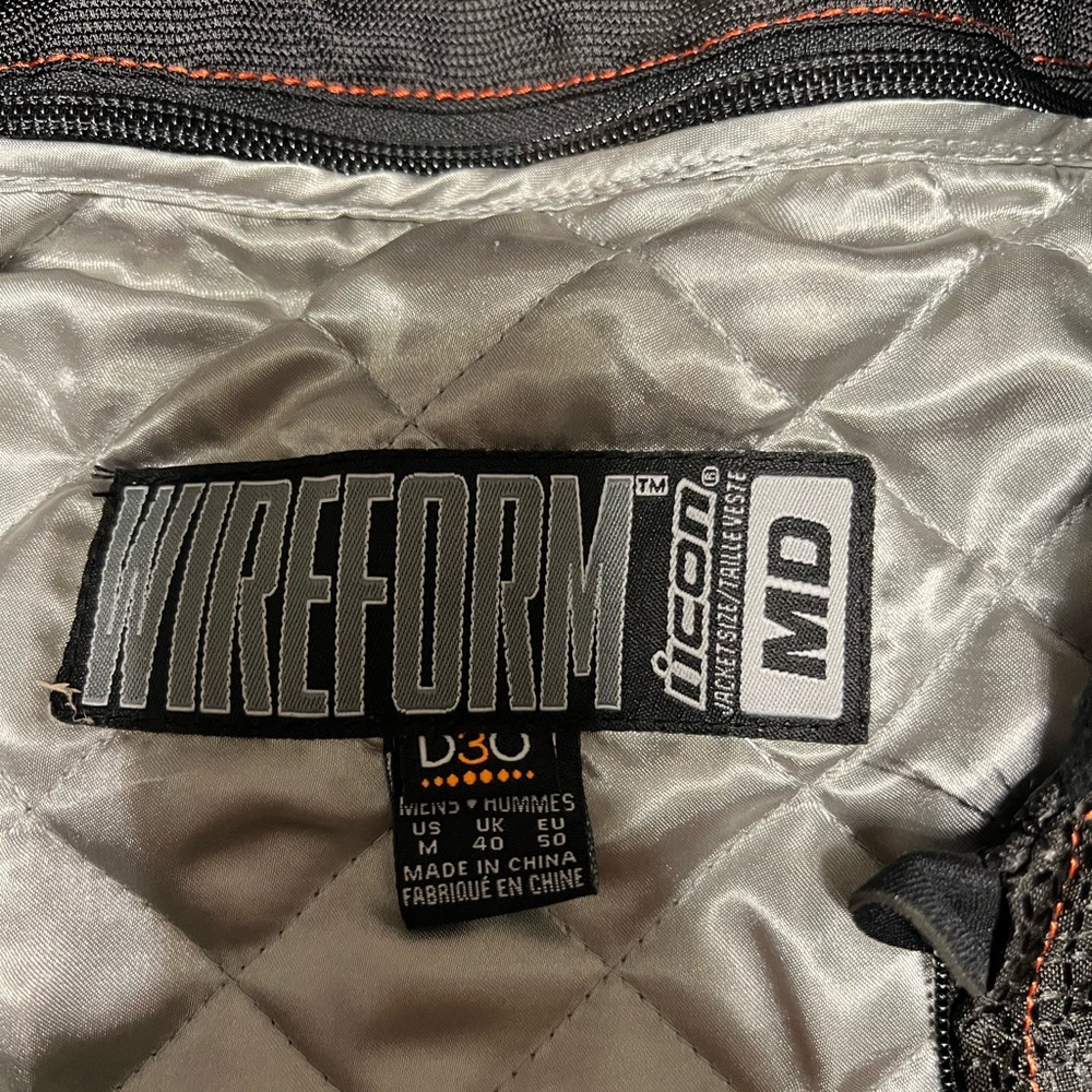 ICON Wireform Performance Jacket - Black and Gray